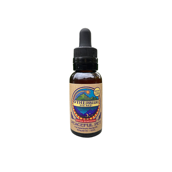 Peaceful Pet Extra Strength Tincture (500mg) Otherside Hemp